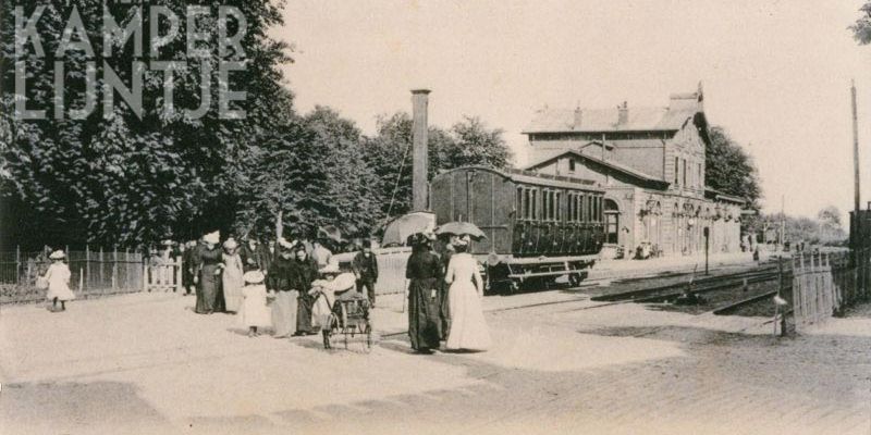 4. Sfeervol plaatje van de stationsomgeving, omstreeks 1900