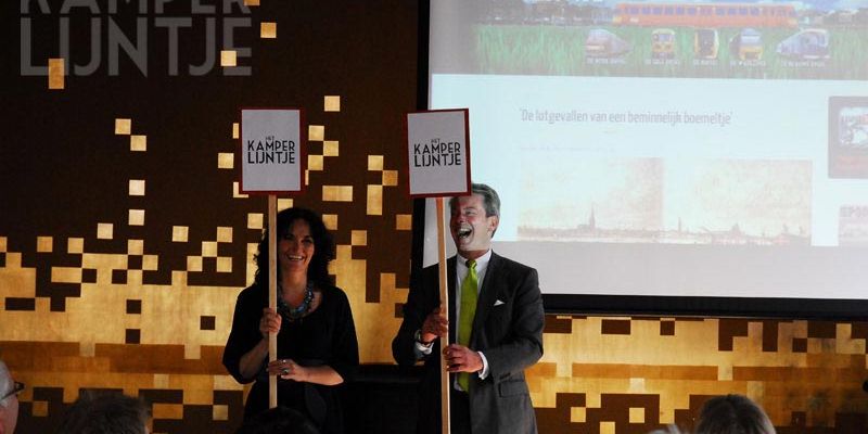 7. Gedeputeerde Gerrit Jan Kok en wethouder Janita Tabak lanceren nieuwe website 31 mei 2013 (foto Wilfred Hamelink)