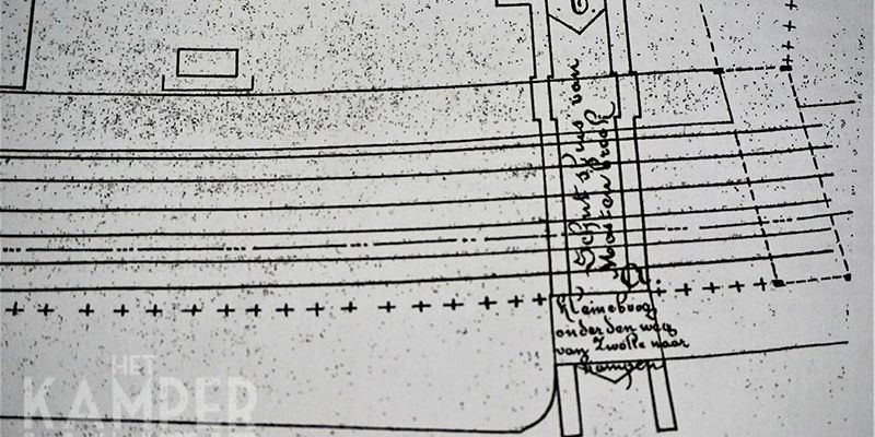 3. Schets uit 1865 voor plaatsing balken over sluis (coll. K. Haar)