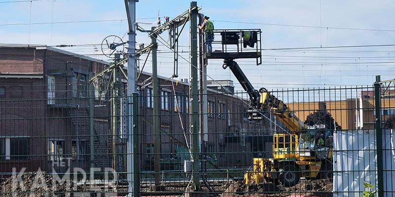 37t. Zwolle 19 augustus 2017, werkzaamheden aan de hoofdvoedingskabels (foto Kasper Haar)