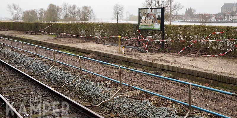 20g. Kampen, 18-3-2017 werkzaamheden aan tweede perron  (foto Kasper Haar)