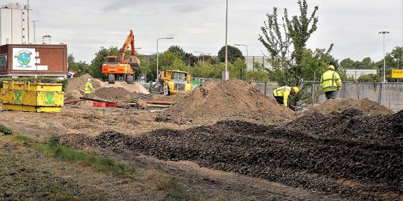 9m. Zwolle 8 juni 2017, opgebroken wissel, einde stamlijn Katwolde (foto Kasper Haar)