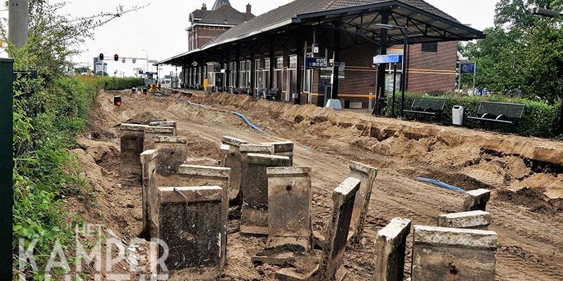 22k. Kampen 8 juni 2017, station Kampen is een grote bouwput veranderd (foto Kasper Haar)