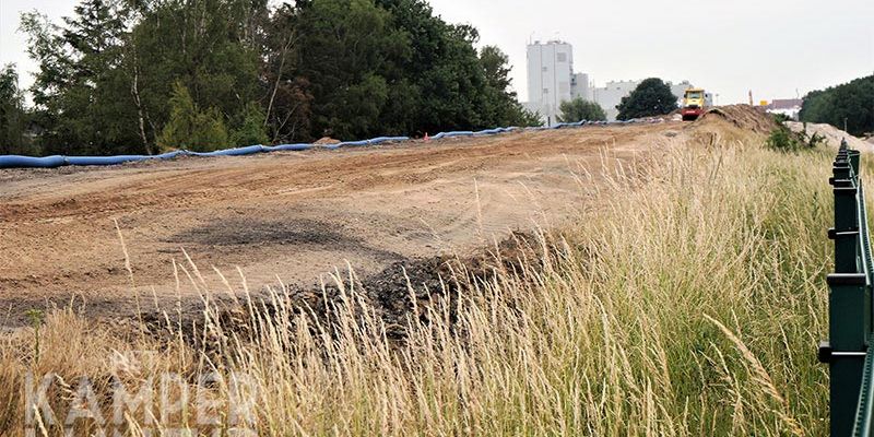 23k. Zwolle 17 juni 2017, de spoordijk tussen A28 en Station Stadshagen wordt verbreed (foto Kasper Haar)