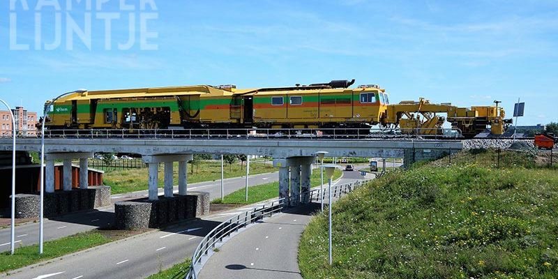 32b. Zwolle 17 juli 2017, de stopmachine op spoorviaduct Frankhuizerallee (foto K. Haar)