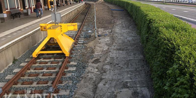 20m. Kampen 16 april 2017, het tweede perron is inmiddels geheel verdwenen (foto Kasper Haar)