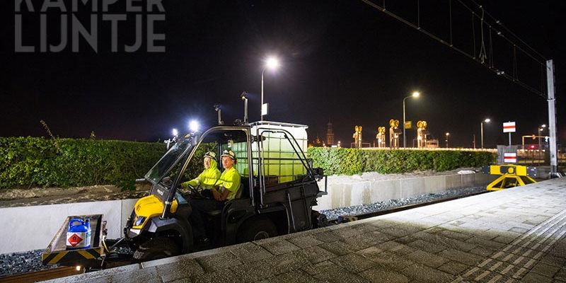 37m. Kampen nacht 15/16 augustus, assistentie slijptrein (foto ProRail)